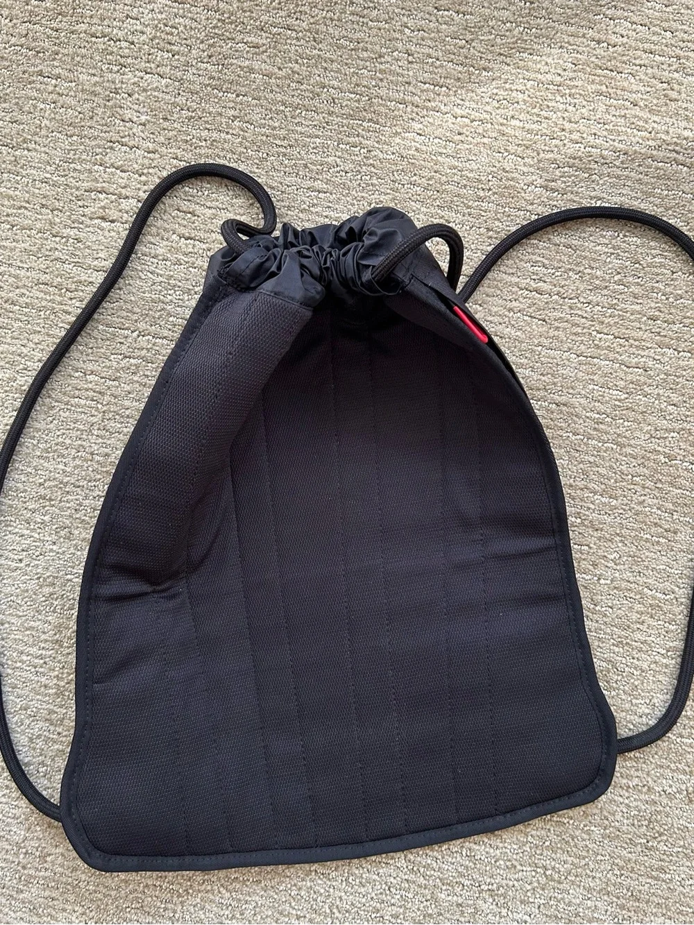 Air Jordan Jumpman Black Drawstring Bag Multicolor Checklist Graphic Side Pocket